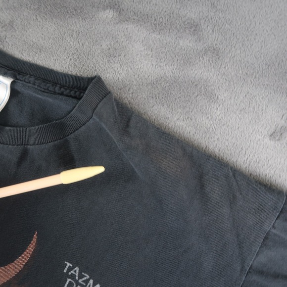 Vintage 90s Warner Bros Tasmanian Devil T-Shirt XL 1993 Black Made In USA - Picture 9 of 13